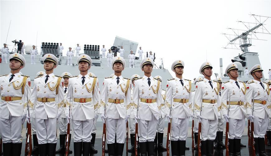 人民海軍70周年海上閱兵，壯麗航跡，榮耀瞬間，人民海軍70周年海上閱兵，榮耀瞬間，壯麗航跡展國威