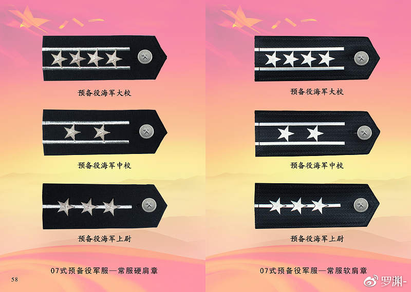預(yù)備役軍銜一覽表，榮譽(yù)與職責(zé)的象征，預(yù)備役軍銜一覽表，榮譽(yù)與職責(zé)的象征標(biāo)簽